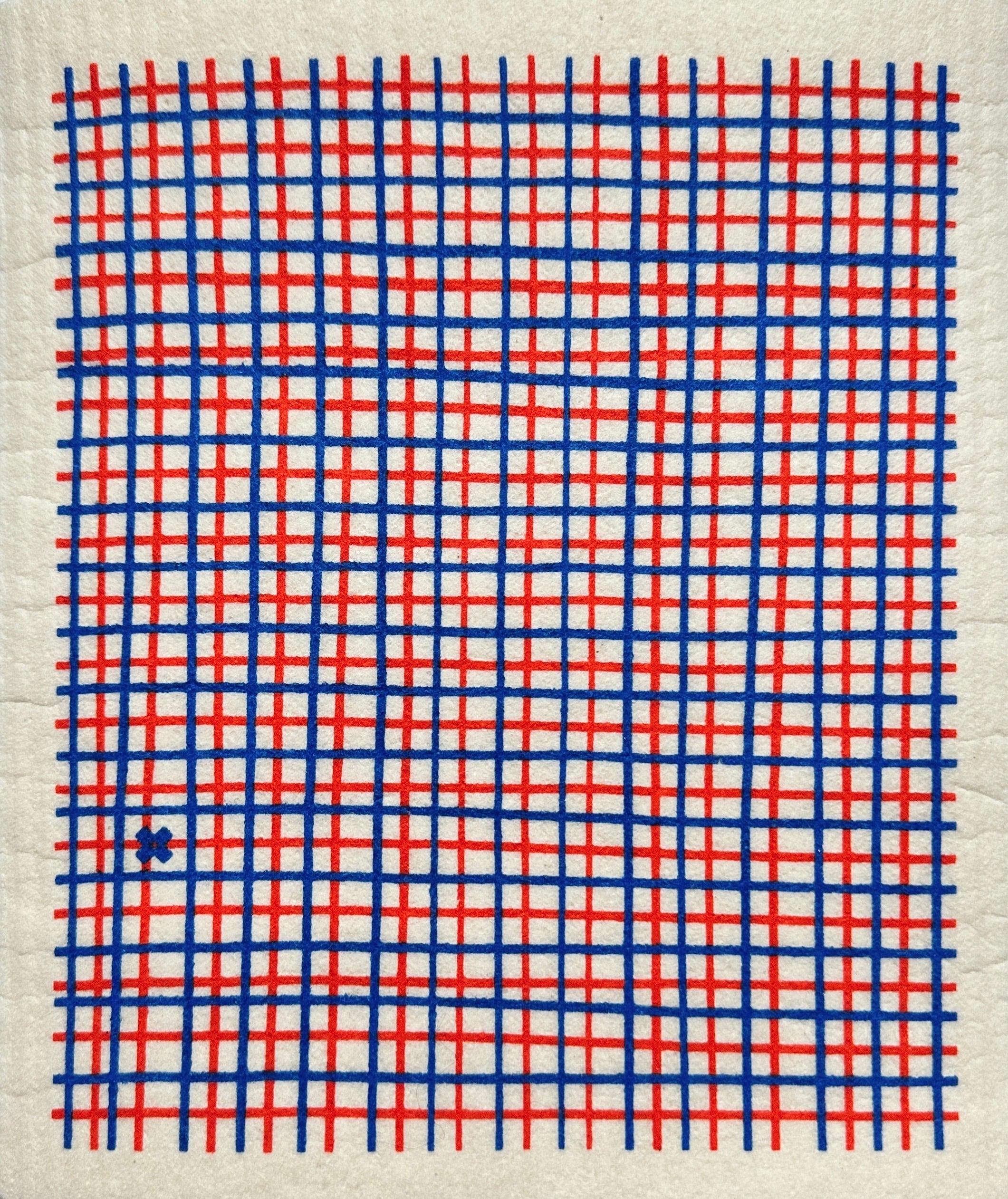 Ten and Co. Nautical Grid Sponge Cloth