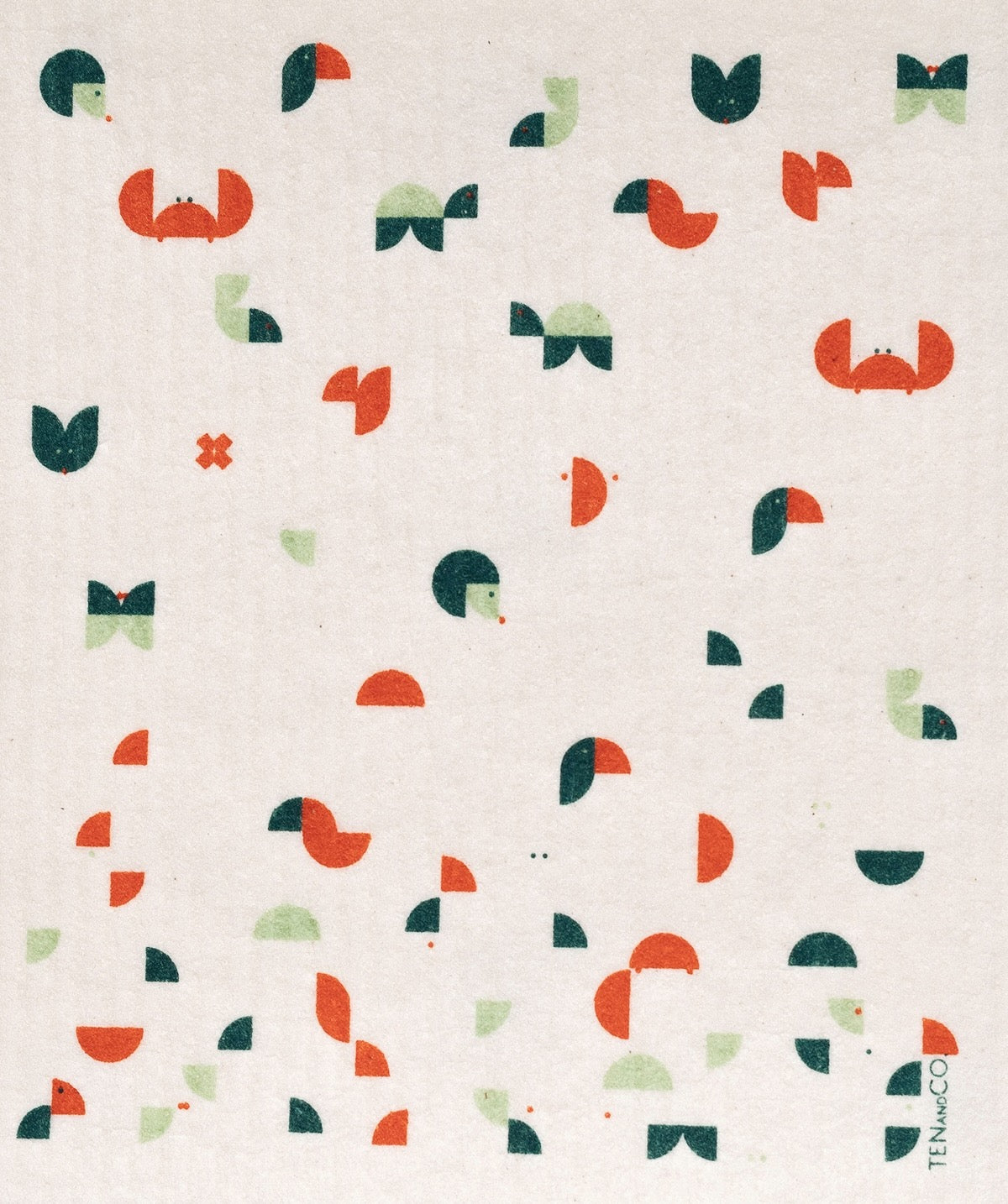 Ten and Co. Geo Animals Sponge Cloth