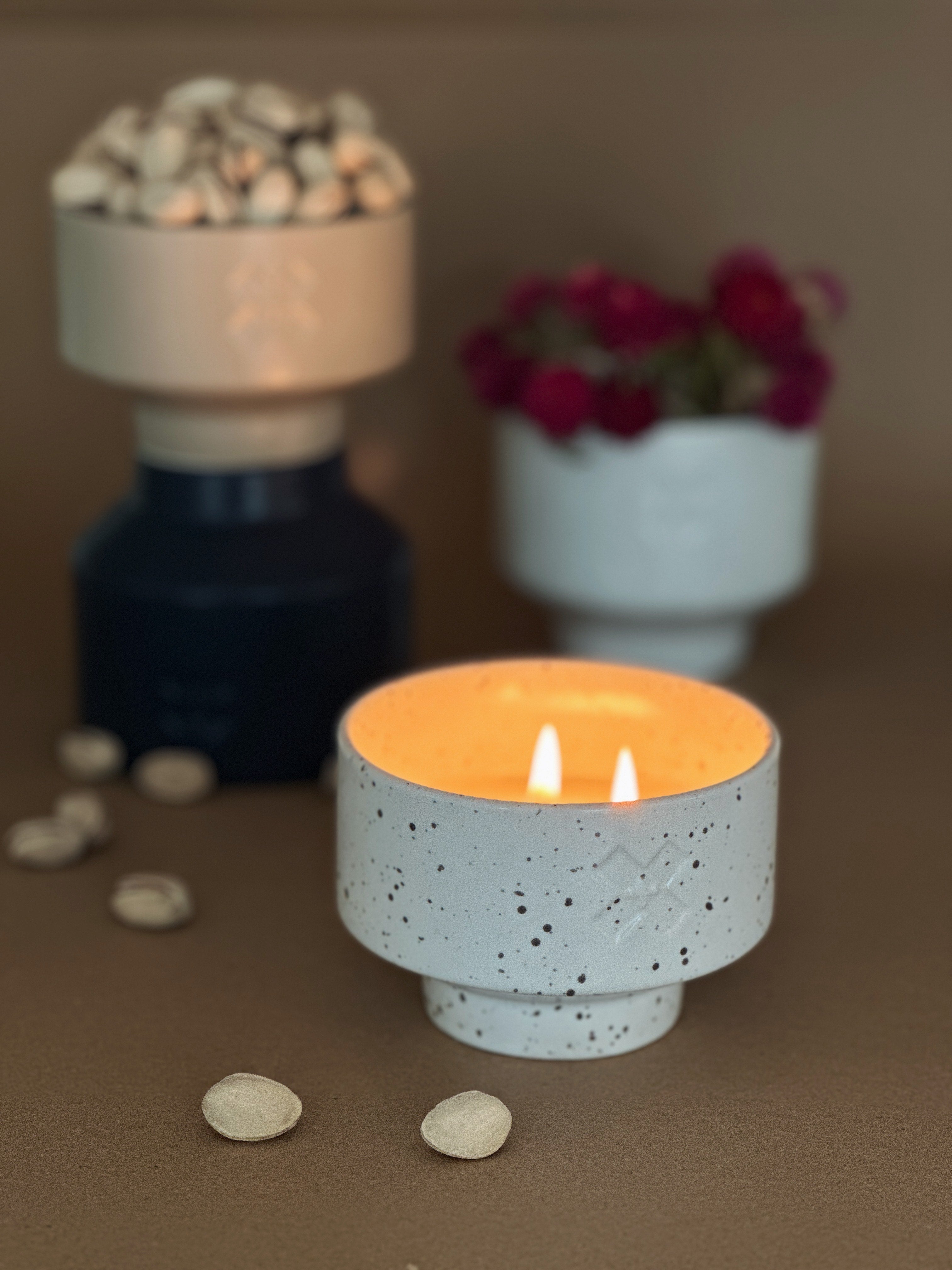 Ceramic Blush | Double Wick Soy Candle 9.5 oz