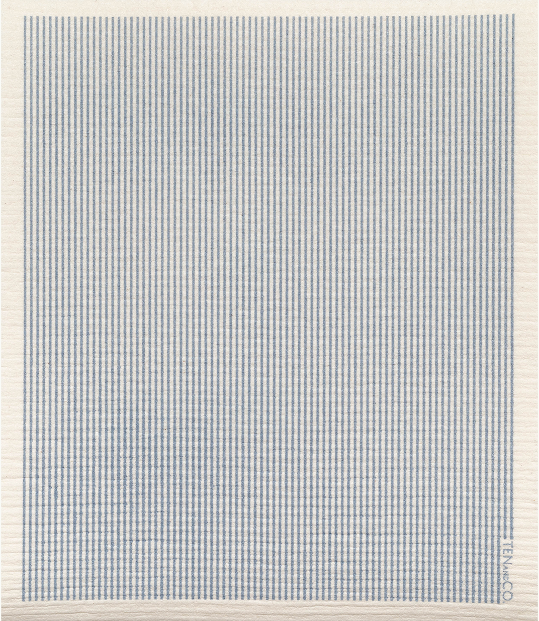 Ten and Co. Large Stripe Sponge Cloth in Denim