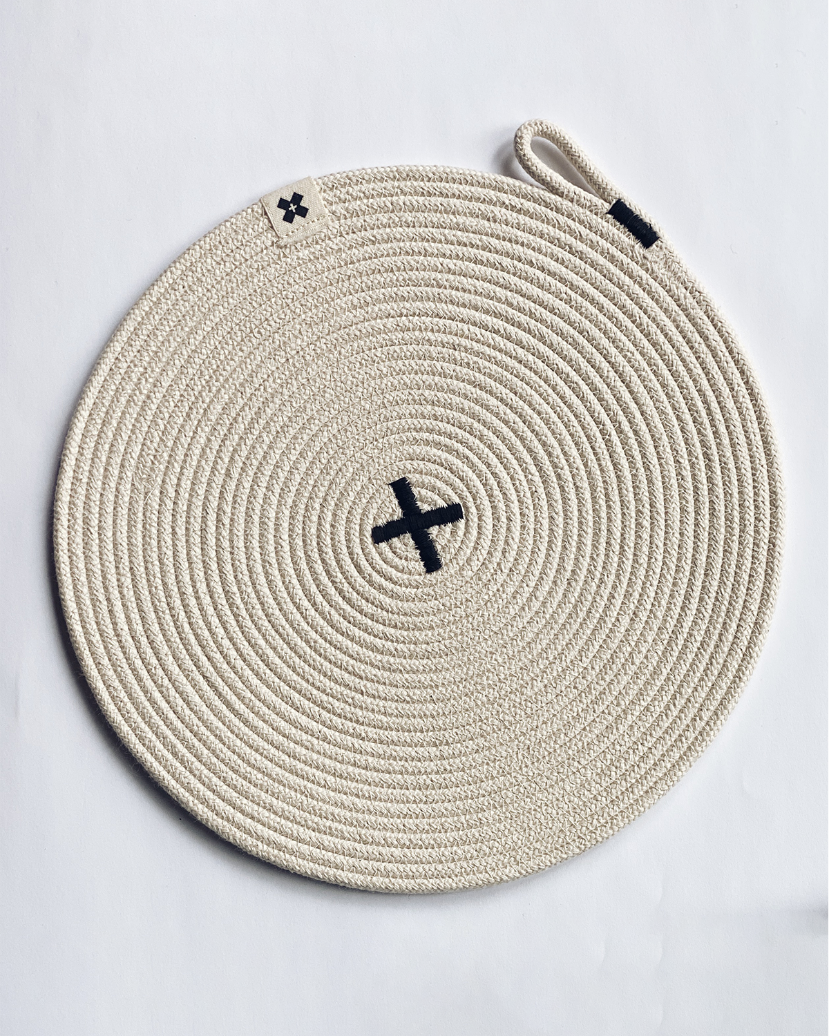 Large Rope Trivet | Black
