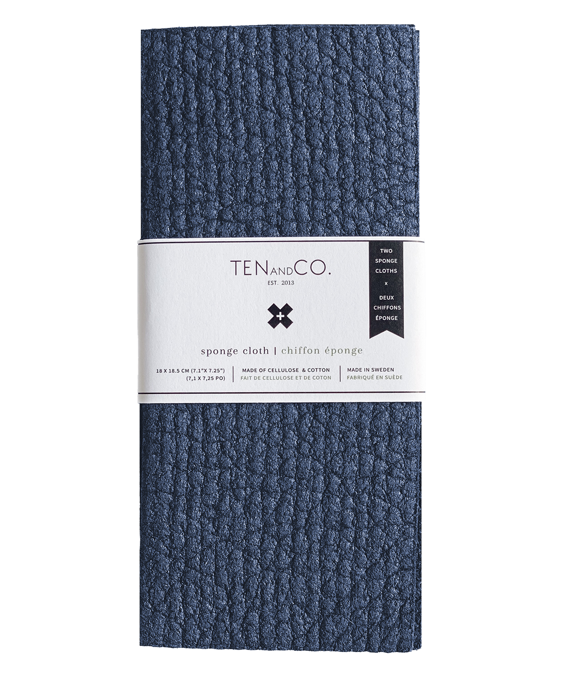 Navy Solid Sponge Cloth | 2 Pack