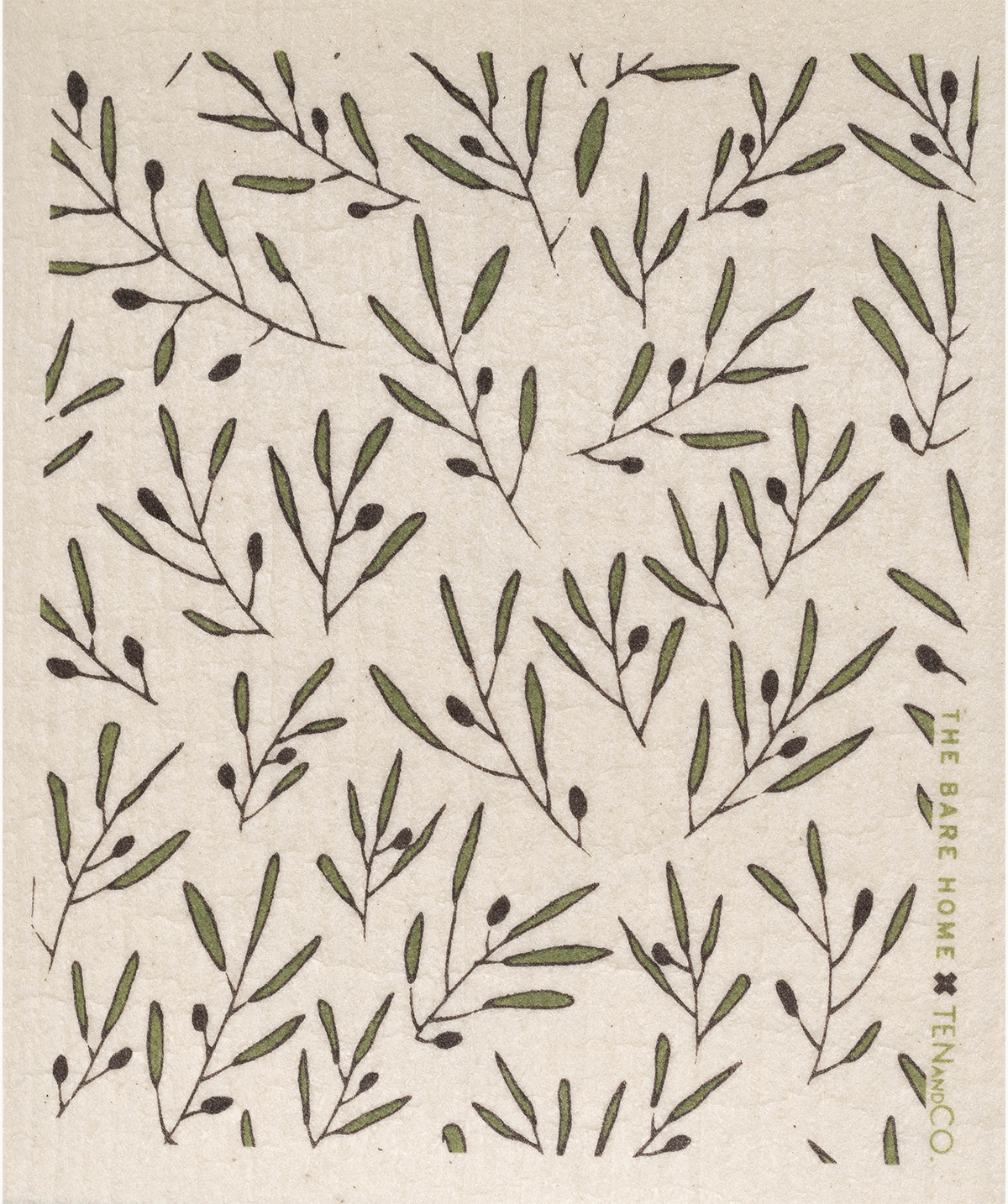 Ten and Co. Olive Sponge Cloth