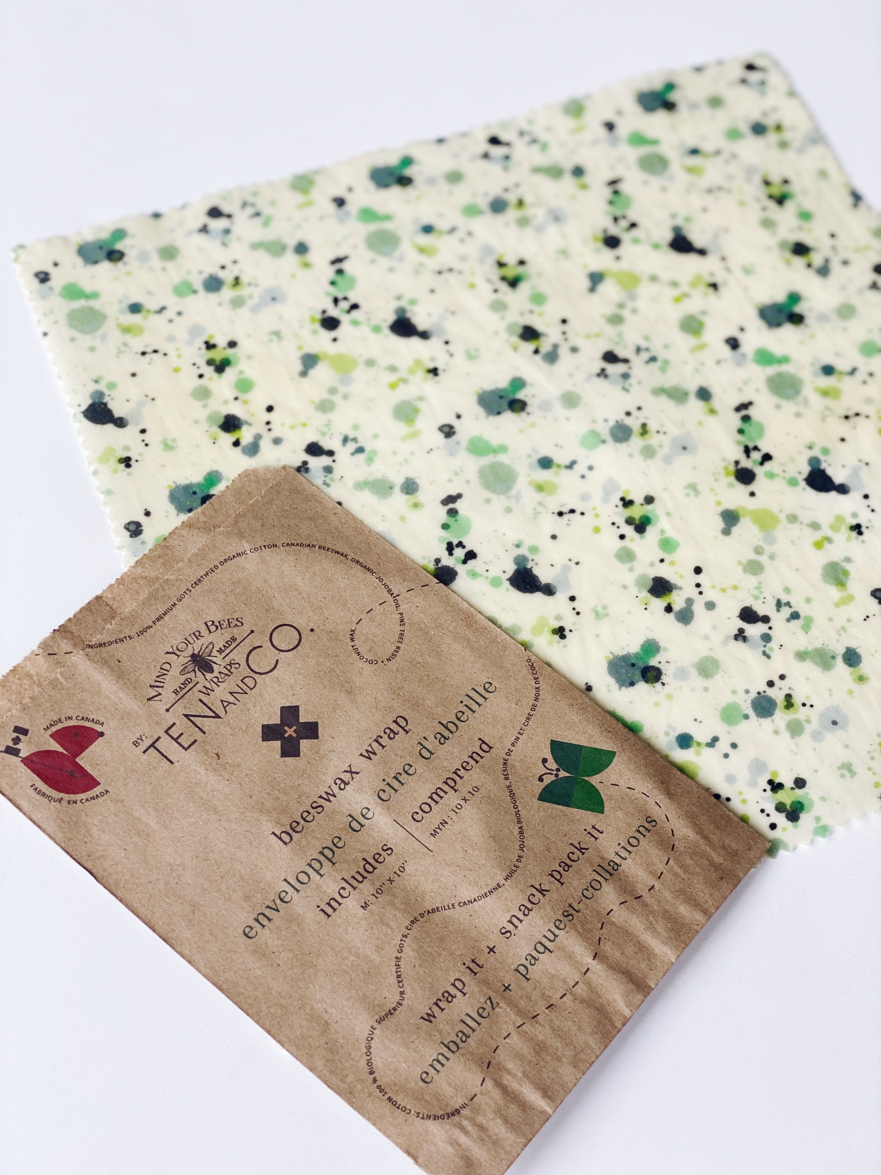 Splatter Beeswax Wrap | Medium