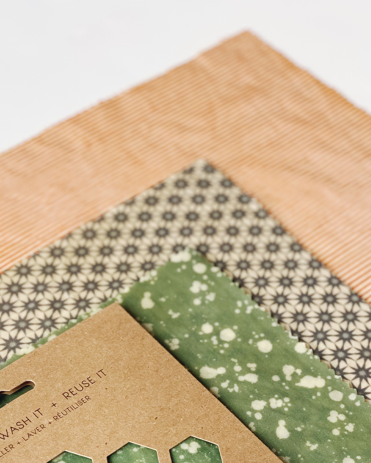 Stripes Rust Beeswax Wrap | 3 Pack