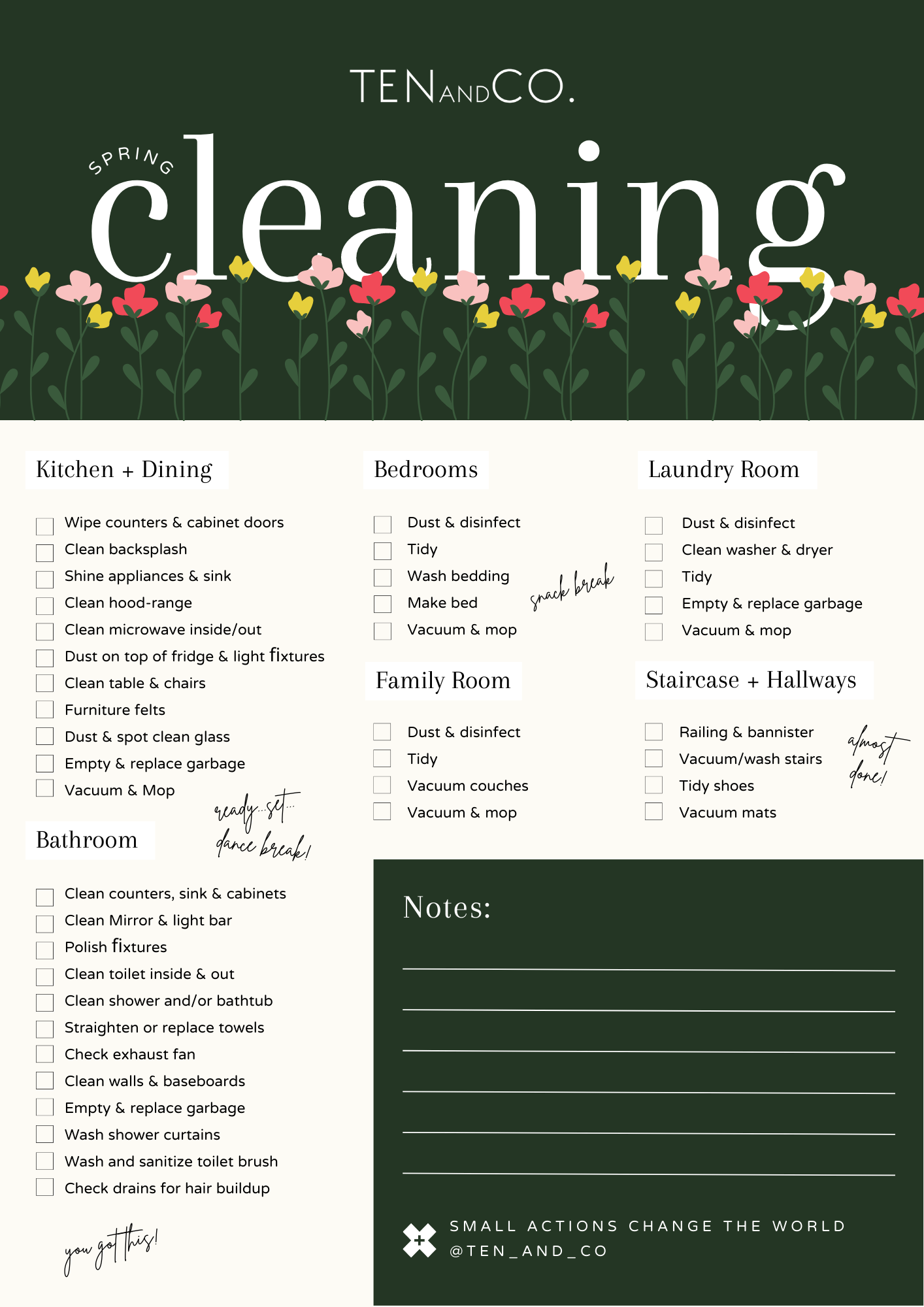 Spring Cleaning Checklist | Free Download