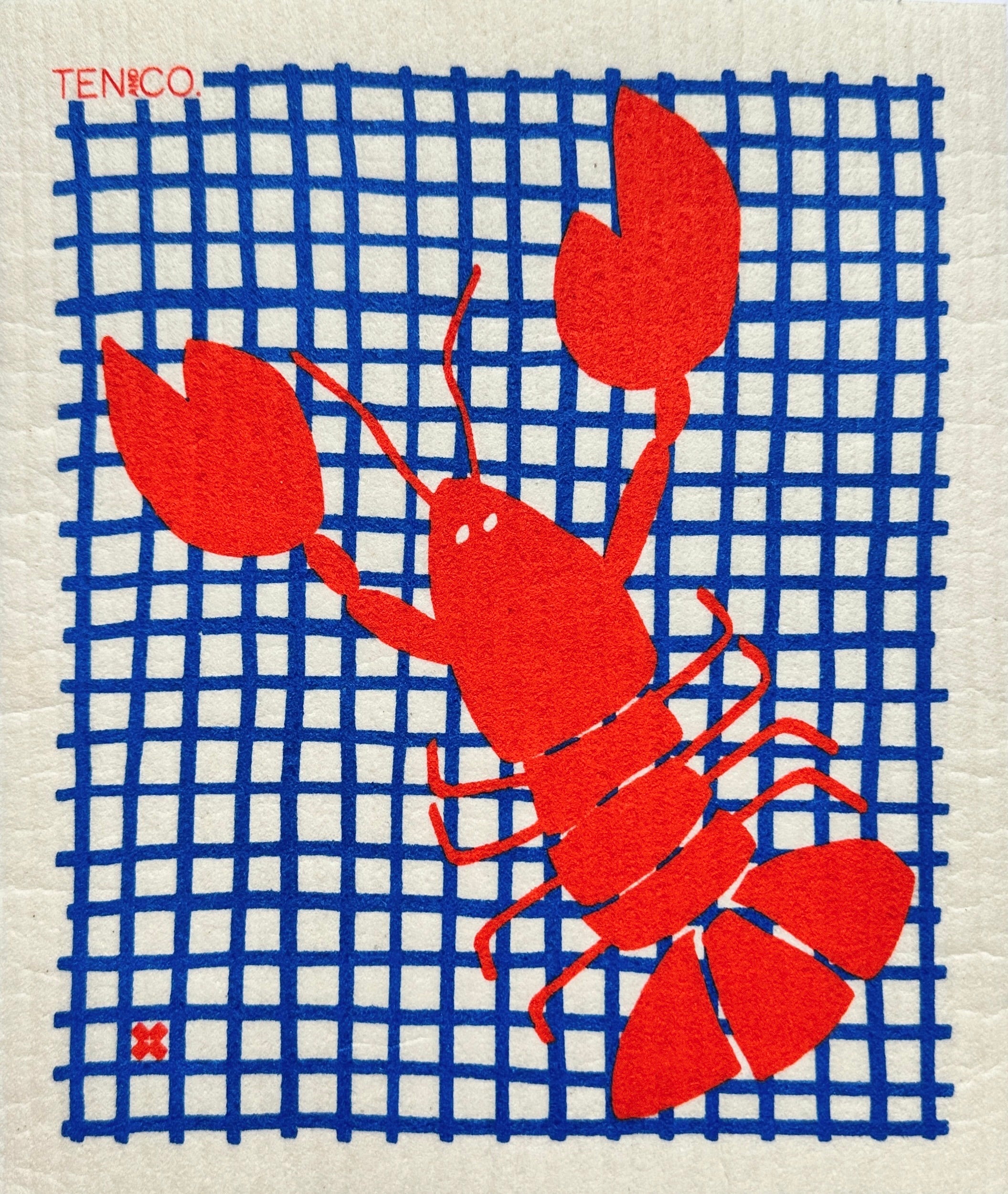 Ten and Co. Lobster Sponge Cloth