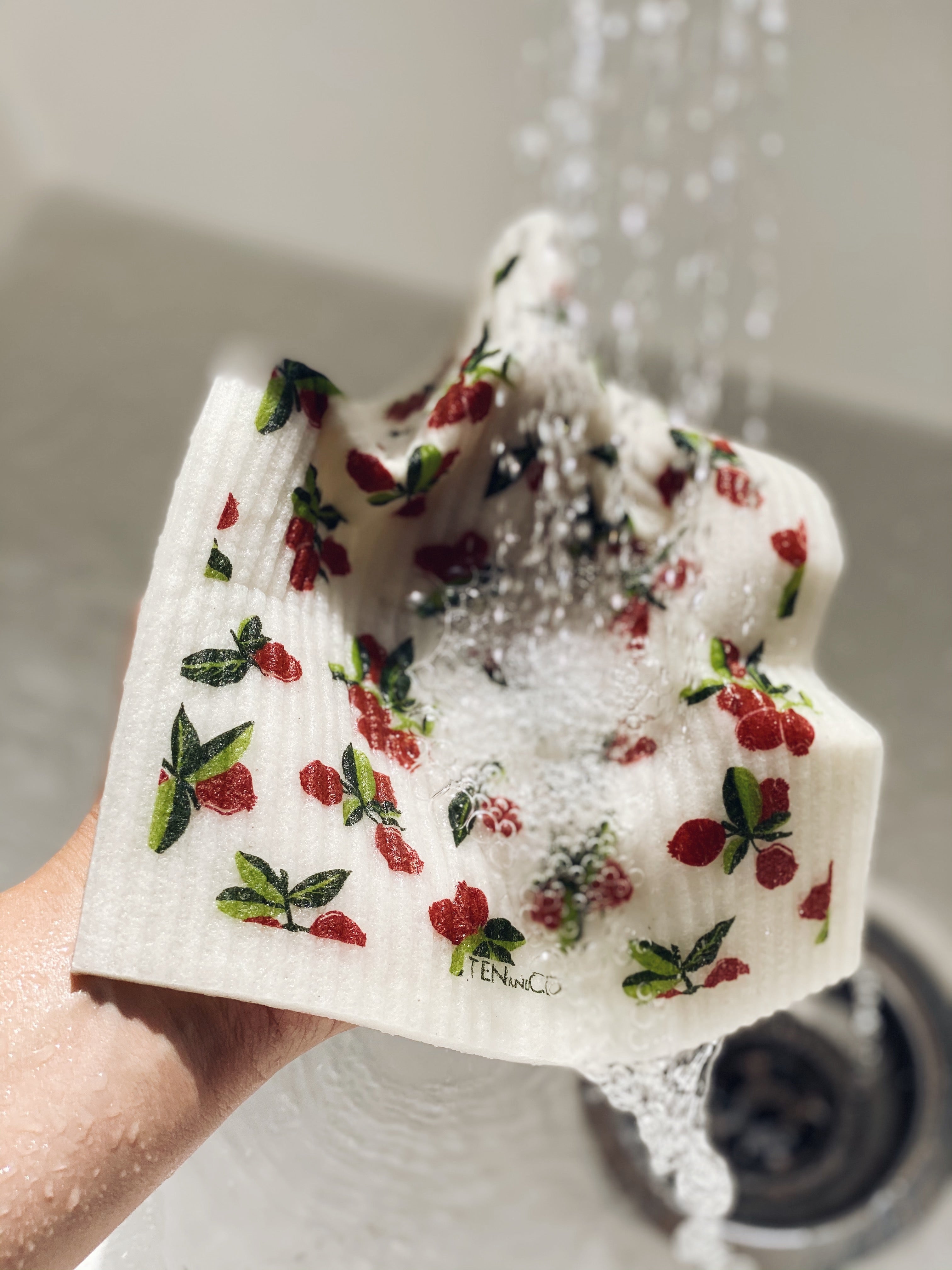 Cranberry + Falala Sponge Cloth | 2 Pack