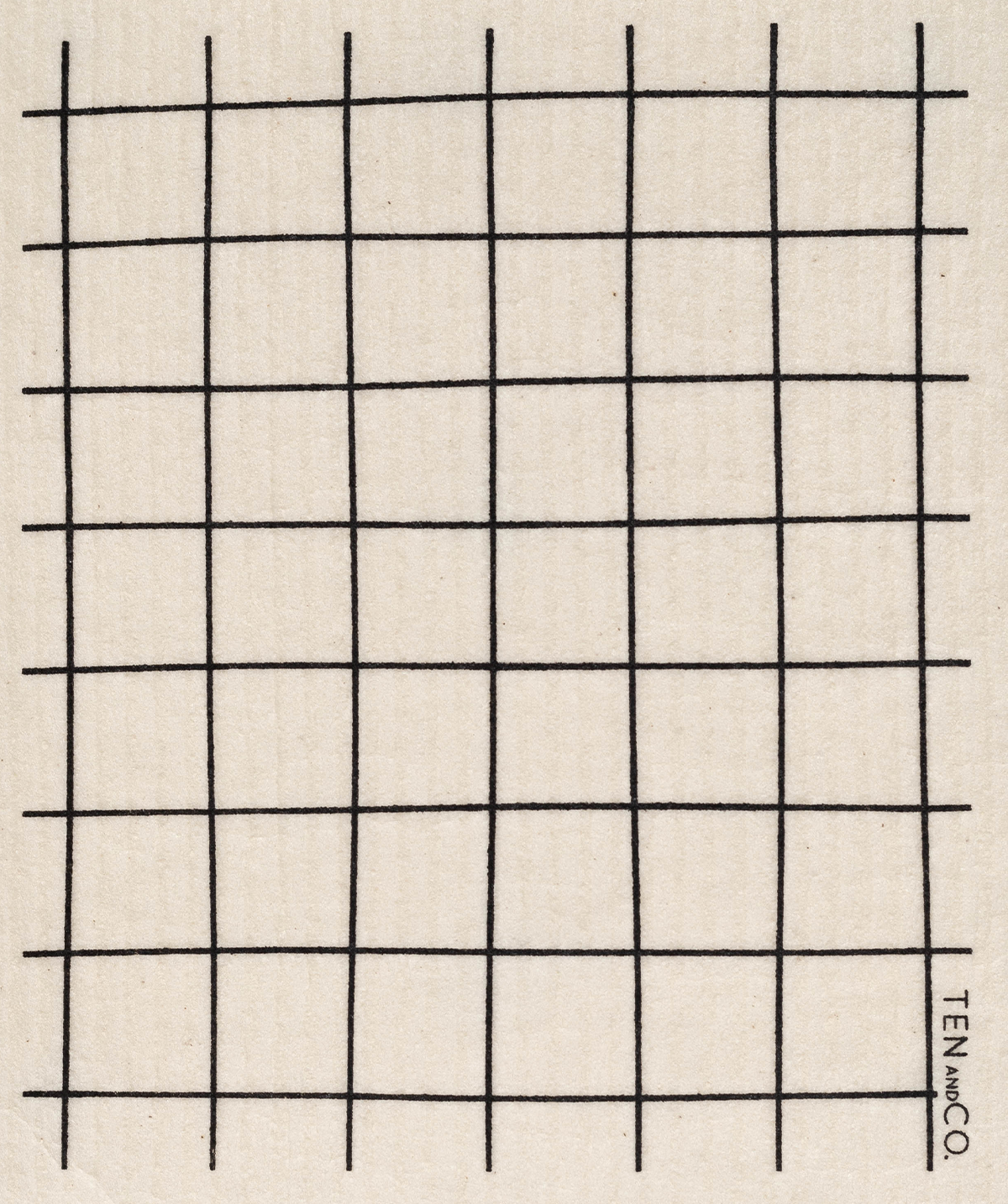 Ten and Co. Grid Sponge Cloth
