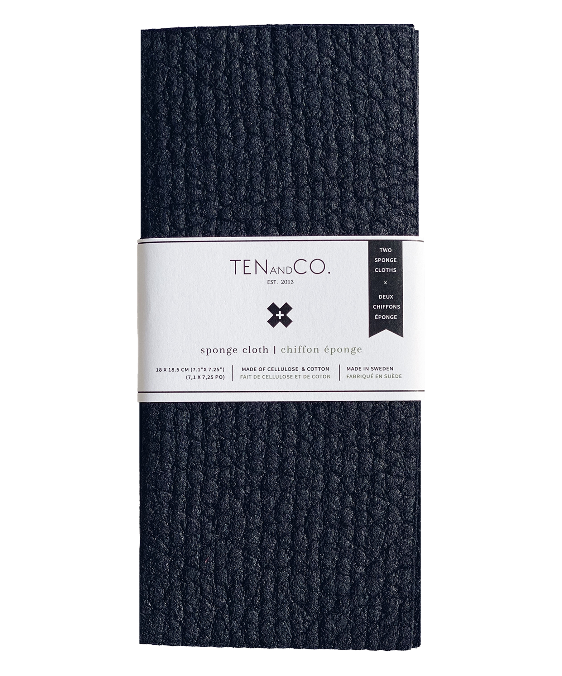 Midnight Solid Sponge Cloth | 2 Pack