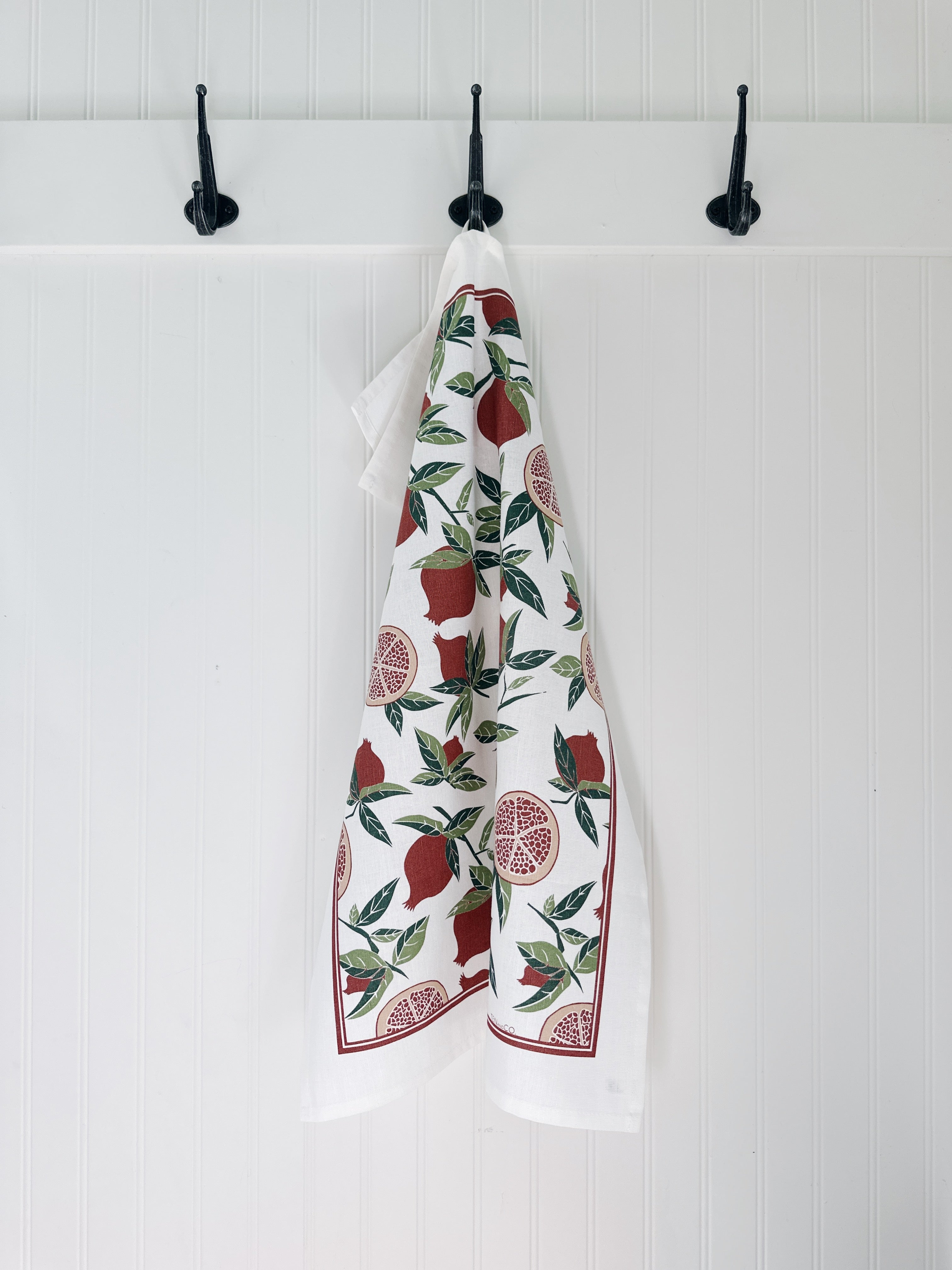 Pomegranate Sponge cloth + Tea Towel Set