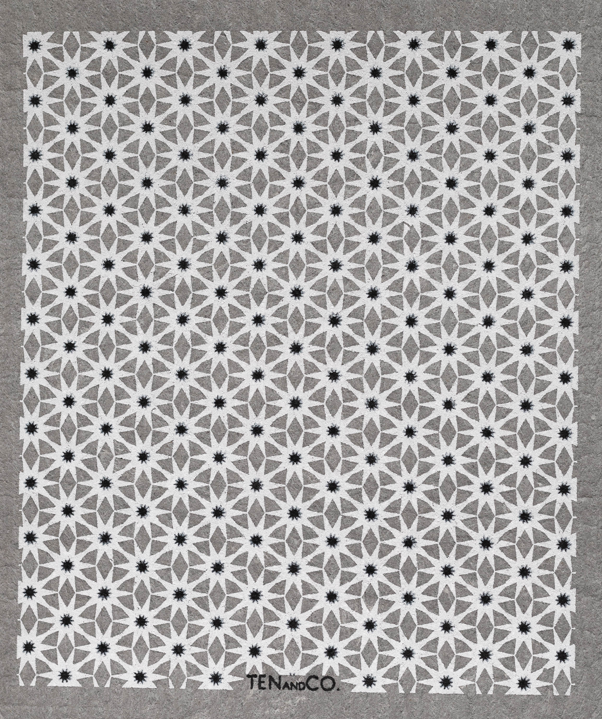 Ten and Co. Starburst Sponge Cloth in Grey