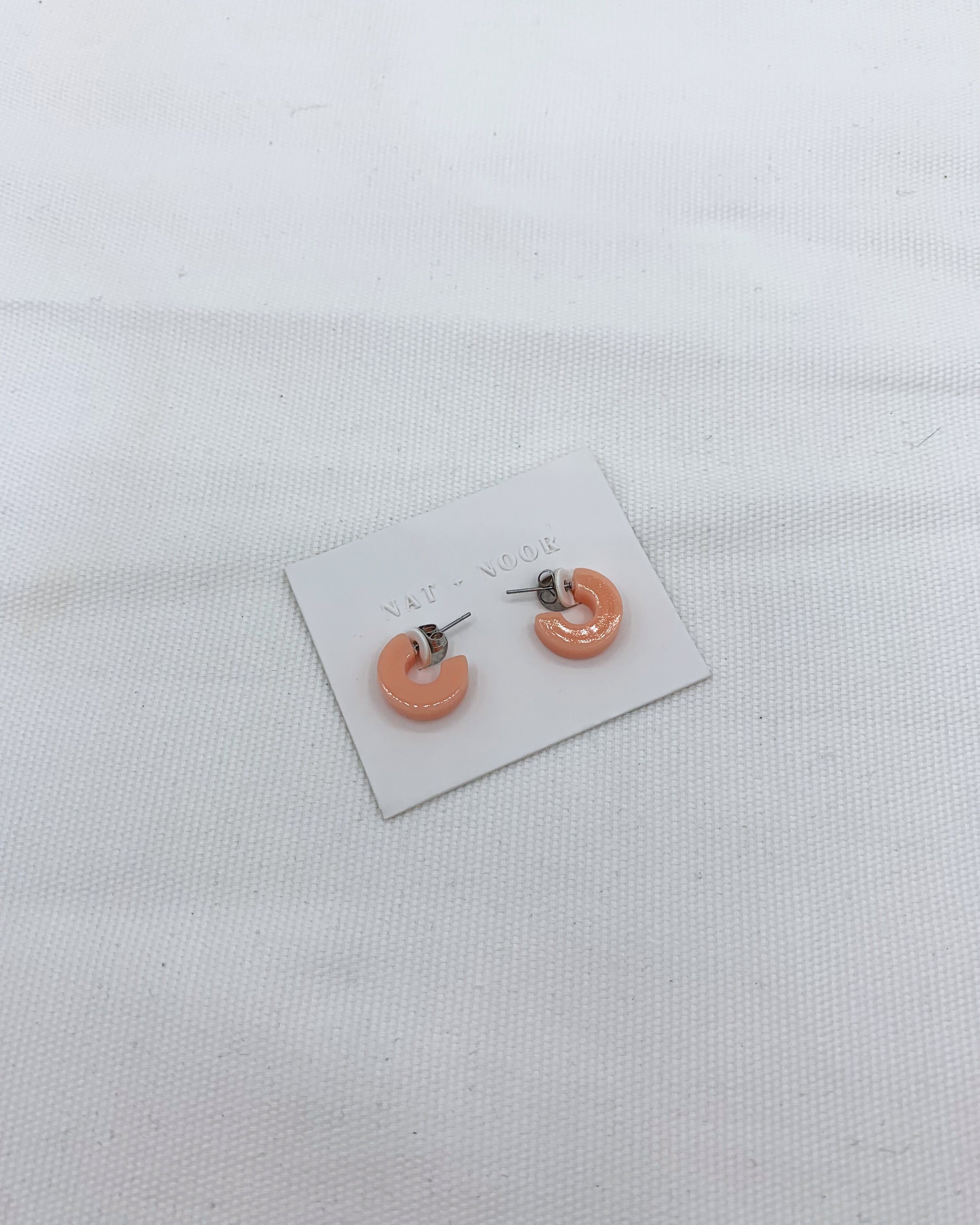 Mali Hoops | Peach