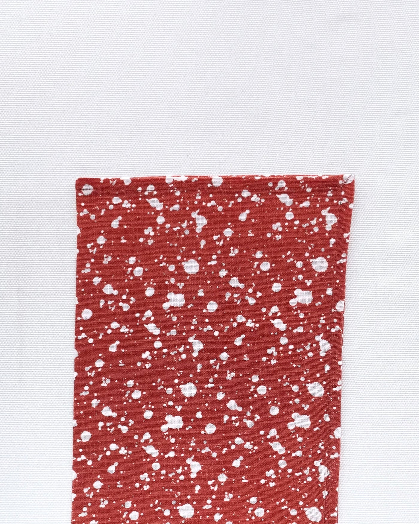 Reusable Hemp Linen Fabric Napkins | Splatter Rust