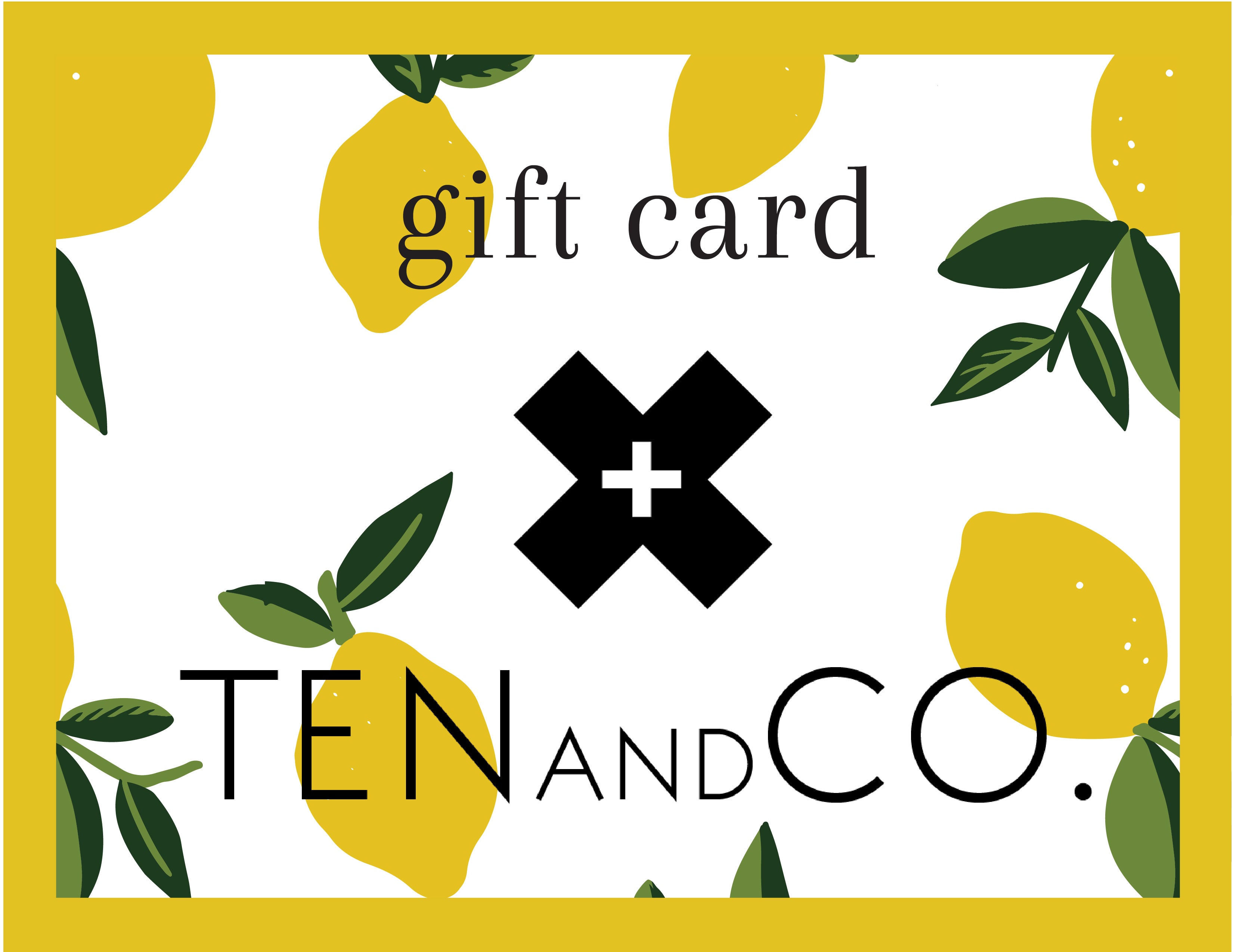 Ten and Co Gift Card
