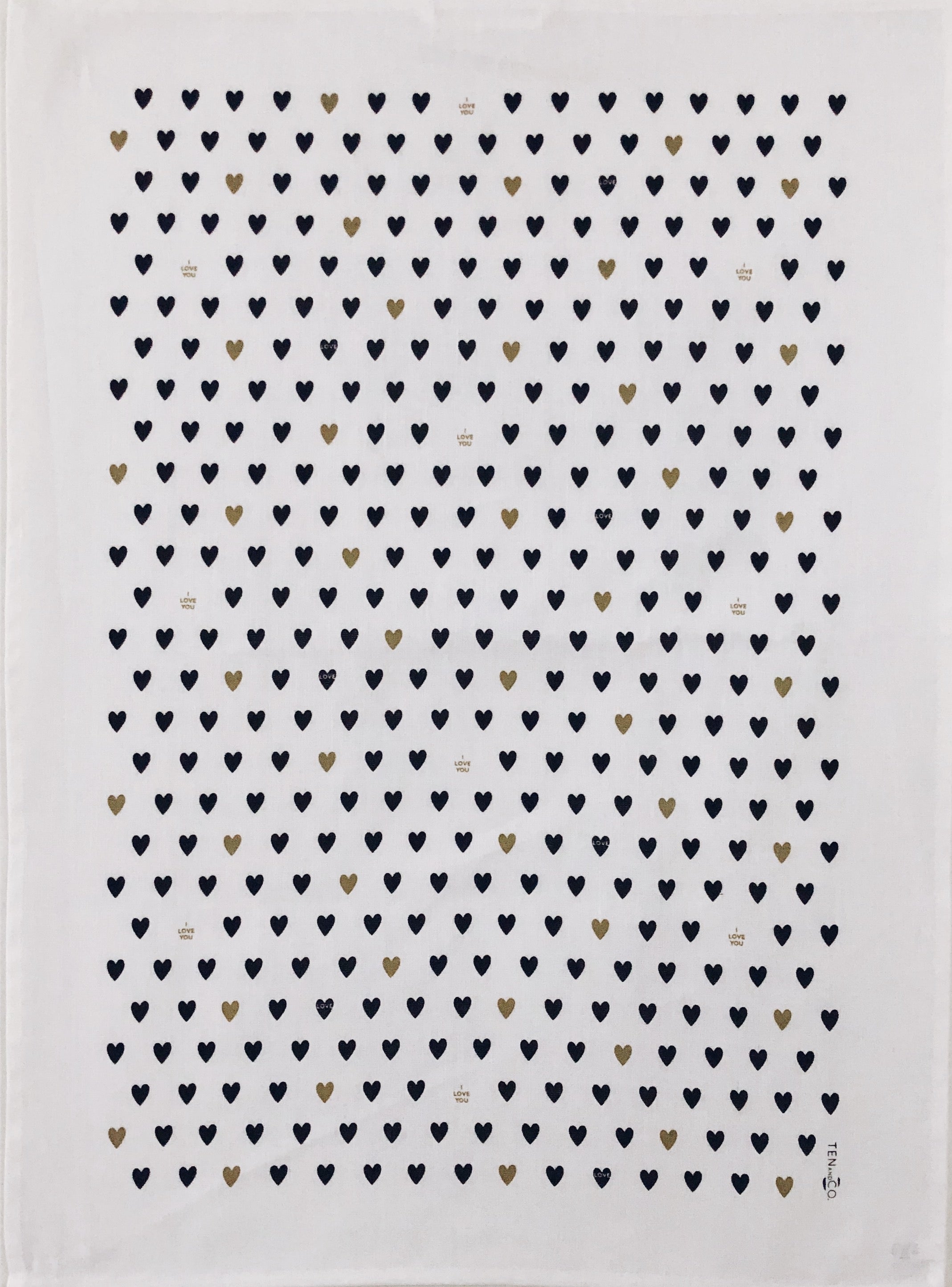 Tiny Hearts Tea Towel